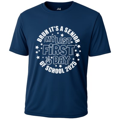 Bruh ItS My Last First Day Senior 2025 Back To School Funny Performance Shirt