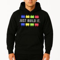 Build It Master Builder Construction Building Blocks Bricks Hoodie
