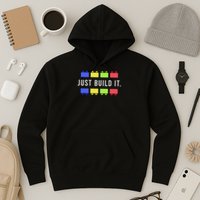 Build It Master Builder Construction Building Blocks Bricks Hoodie