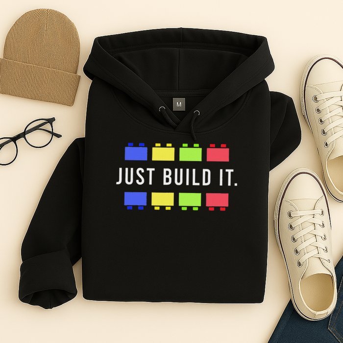 Build It Master Builder Construction Building Blocks Bricks Hoodie