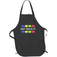 Build It Master Builder Construction Building Blocks Bricks Full-Length Apron With Pockets