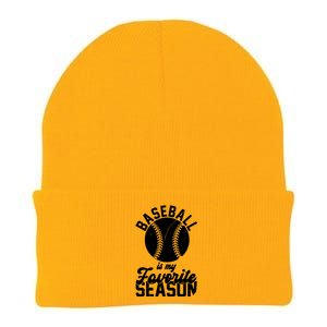 Baseball Is My Favorite Season Sport Lover Knit Cap Winter Beanie