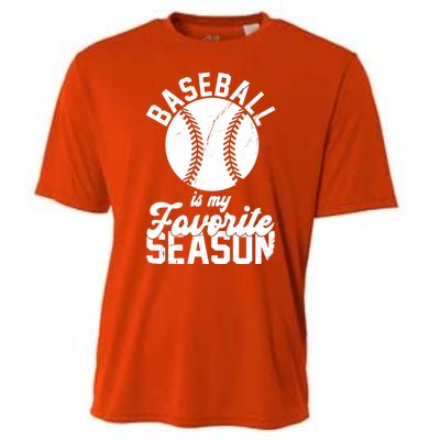 Baseball Is My Favorite Season Sport Lover Cooling Performance Crew T-Shirt