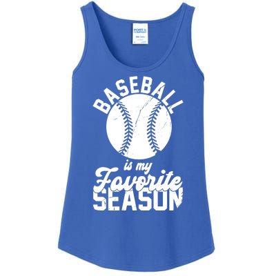 Baseball Is My Favorite Season Sport Lover Ladies Essential Tank