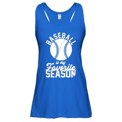 Baseball Is My Favorite Season Sport Lover Ladies Essential Flowy Tank