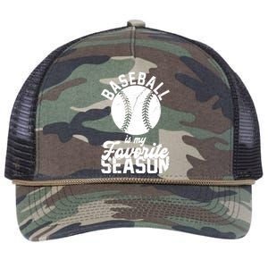 Baseball Is My Favorite Season Sport Lover Retro Rope Trucker Hat Cap