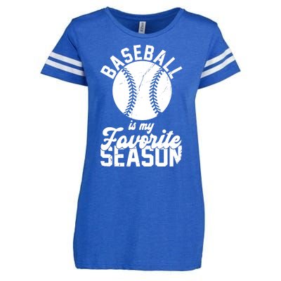 Baseball Is My Favorite Season Sport Lover Enza Ladies Jersey Football T-Shirt