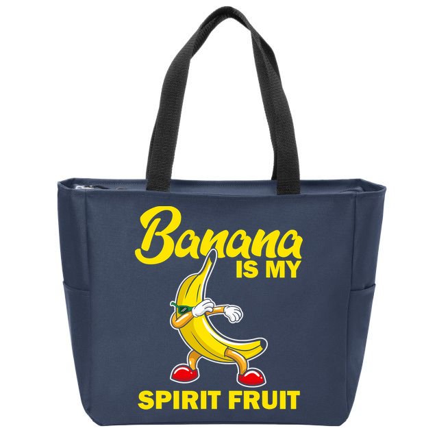 Banana Is My Spirit Fruit Funny Dancing Banana Squad Zip Tote Bag