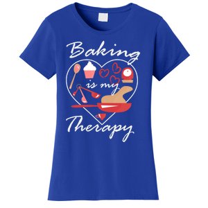 Baking Is My Therapy Baker Enthusiast Meaningful Gift Women's T-Shirt