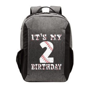 Baseball It's My 2nd Birthday Two Year Old Second Birthday Vector Backpack