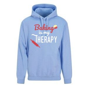 Baking Is My Therapy Baker Funny Chef Funny Gift Unisex Surf Hoodie