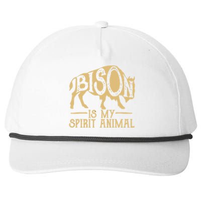 Bison Is My Spirit Animal Buffalo American Snapback Five-Panel Rope Hat