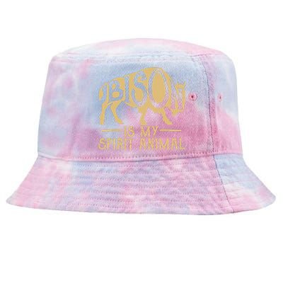 Bison Is My Spirit Animal Buffalo American Tie-Dyed Bucket Hat