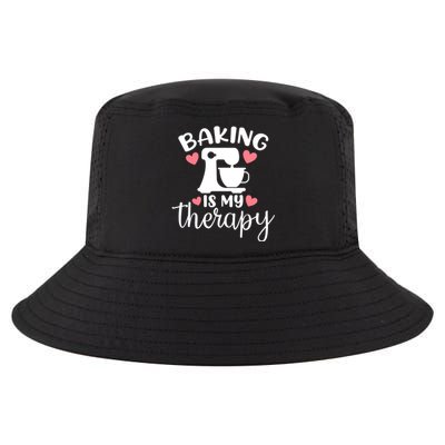 Baking Is My Therapy Funny Baker Lover Funny Gift Cool Comfort Performance Bucket Hat