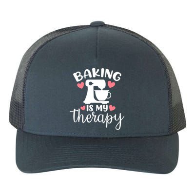 Baking Is My Therapy Funny Baker Lover Funny Gift Yupoong Adult 5-Panel Trucker Hat