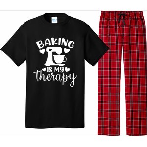 Baking Is My Therapy Funny Baker Lover Gift Pajama Set