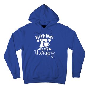 Baking Is My Therapy Funny Baker Lover Gift Hoodie