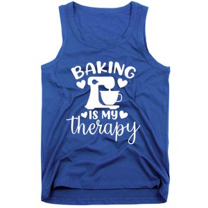 Baking Is My Therapy Funny Baker Lover Gift Tank Top