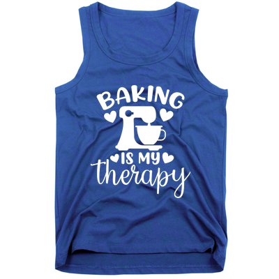 Baking Is My Therapy Funny Baker Lover Gift Tank Top