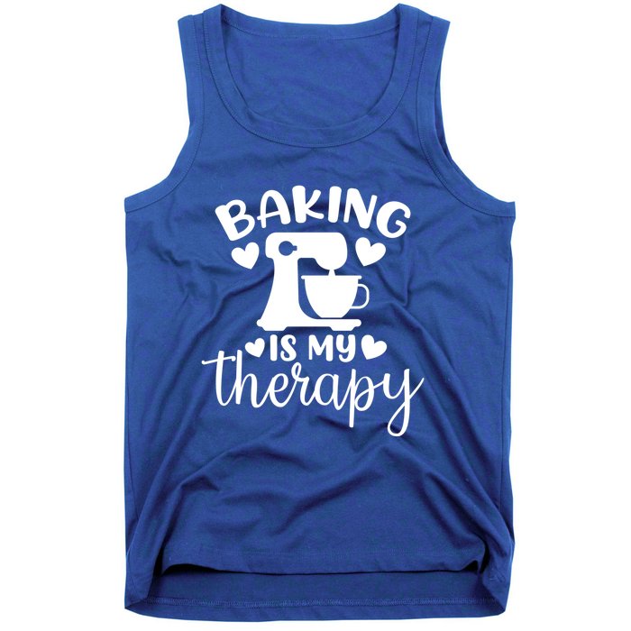 Baking Is My Therapy Funny Baker Lover Gift Tank Top