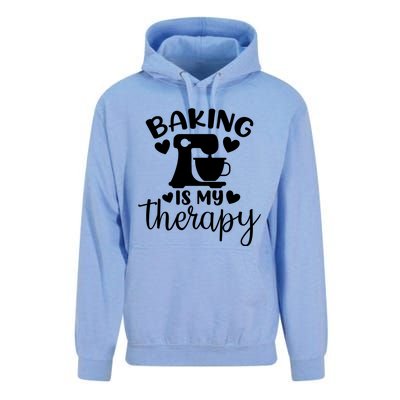 Baking Is My Therapy Funny Baker Lover Gift Unisex Surf Hoodie