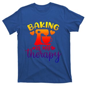 Baking Is My Therapy Funny Baker Lover Cute Gift T-Shirt