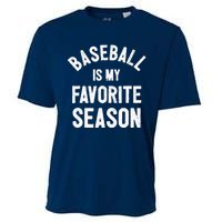 Baseball Is My Favorite Season - Royal Blue Cooling Performance Crew T-Shirt