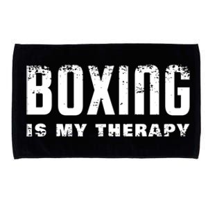 Boxing Is My Therapy Boxer Cool Gift Microfiber Hand Towel