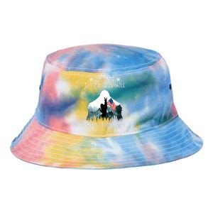 Bigfoot is More Believable Than 81 Million Votes USA Flag Tie Dye Newport Bucket Hat