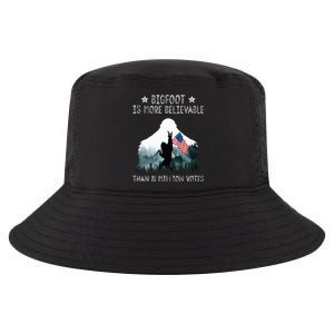 Bigfoot is More Believable Than 81 Million Votes USA Flag Cool Comfort Performance Bucket Hat