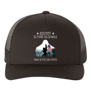 Bigfoot is More Believable Than 81 Million Votes USA Flag Yupoong Adult 5-Panel Trucker Hat