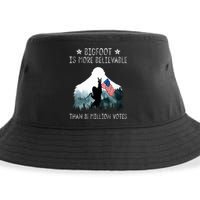 Bigfoot is More Believable Than 81 Million Votes USA Flag Sustainable Bucket Hat