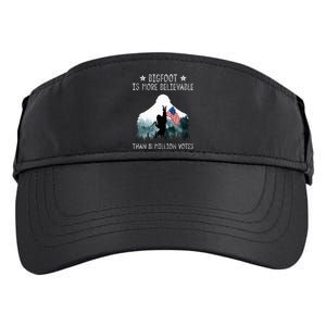 Bigfoot is More Believable Than 81 Million Votes USA Flag Adult Drive Performance Visor