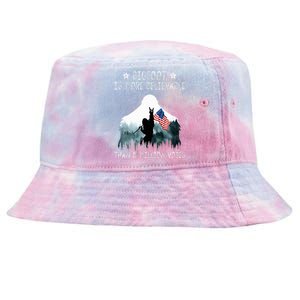 Bigfoot is More Believable Than 81 Million Votes USA Flag Tie-Dyed Bucket Hat