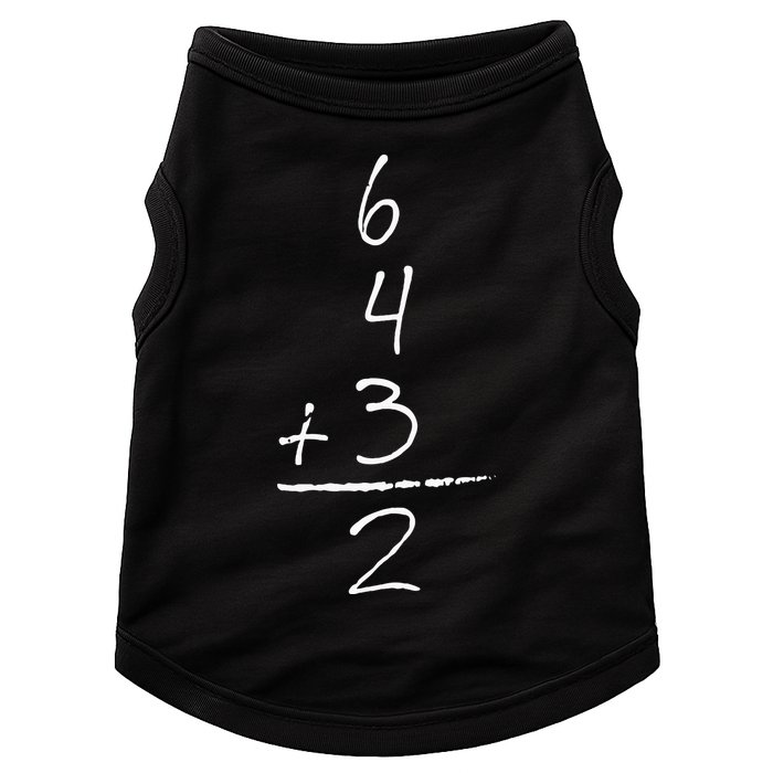 Baseball Inspired Math 6 4 3 2 Double Play Doggie Tank
