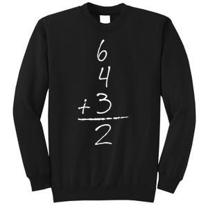 Baseball Inspired Math 6 4 3 2 Double Play Sweatshirt