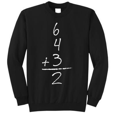 Baseball Inspired Math 6 4 3 2 Double Play Sweatshirt