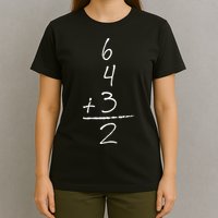 Baseball Inspired Math 6 4 3 2 Double Play T-Shirt