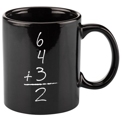 Baseball Inspired Math 6 4 3 2 Double Play 11oz C Handle Ceramic Mug