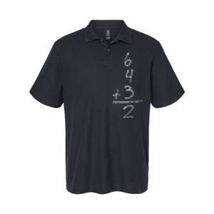 Baseball Inspired Math 6 4 3 2 Double Play Softstyle Adult Sport Polo