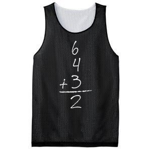 Baseball Inspired Math 6 4 3 2 Double Play Mesh Reversible Basketball Jersey Tank