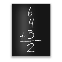 Baseball Inspired Math 6 4 3 2 Double Play Poster
