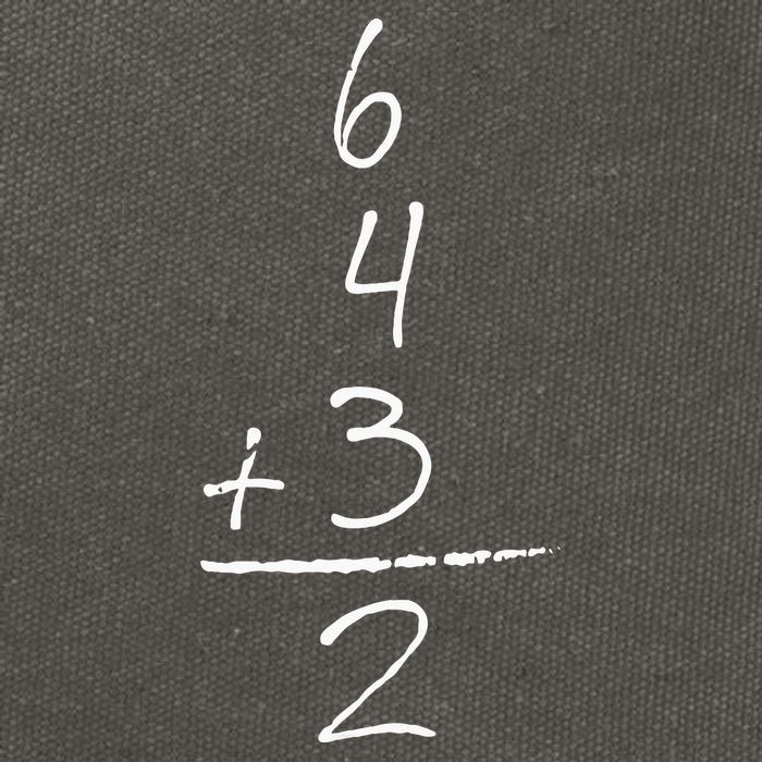Baseball Inspired Math 6 4 3 2 Double Play Cotton Canvas Backpack