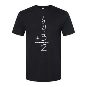 Baseball Inspired Math 6 4 3 2 Double Play Softstyle CVC T-Shirt