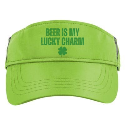 Beer Is My Lucky Charm Funny St Patricks Day Adult Drive Performance Visor