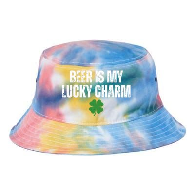 Beer Is My Lucky Charm Funny St Patricks Day Tie Dye Newport Bucket Hat