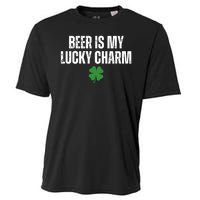 Beer Is My Lucky Charm Funny St Patricks Day Cooling Performance Crew T-Shirt