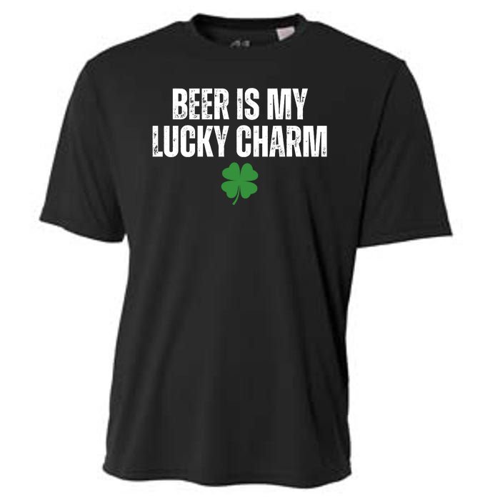 Beer Is My Lucky Charm Funny St Patricks Day Cooling Performance Crew T-Shirt