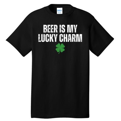 Beer Is My Lucky Charm Funny St Patricks Day Tall T-Shirt