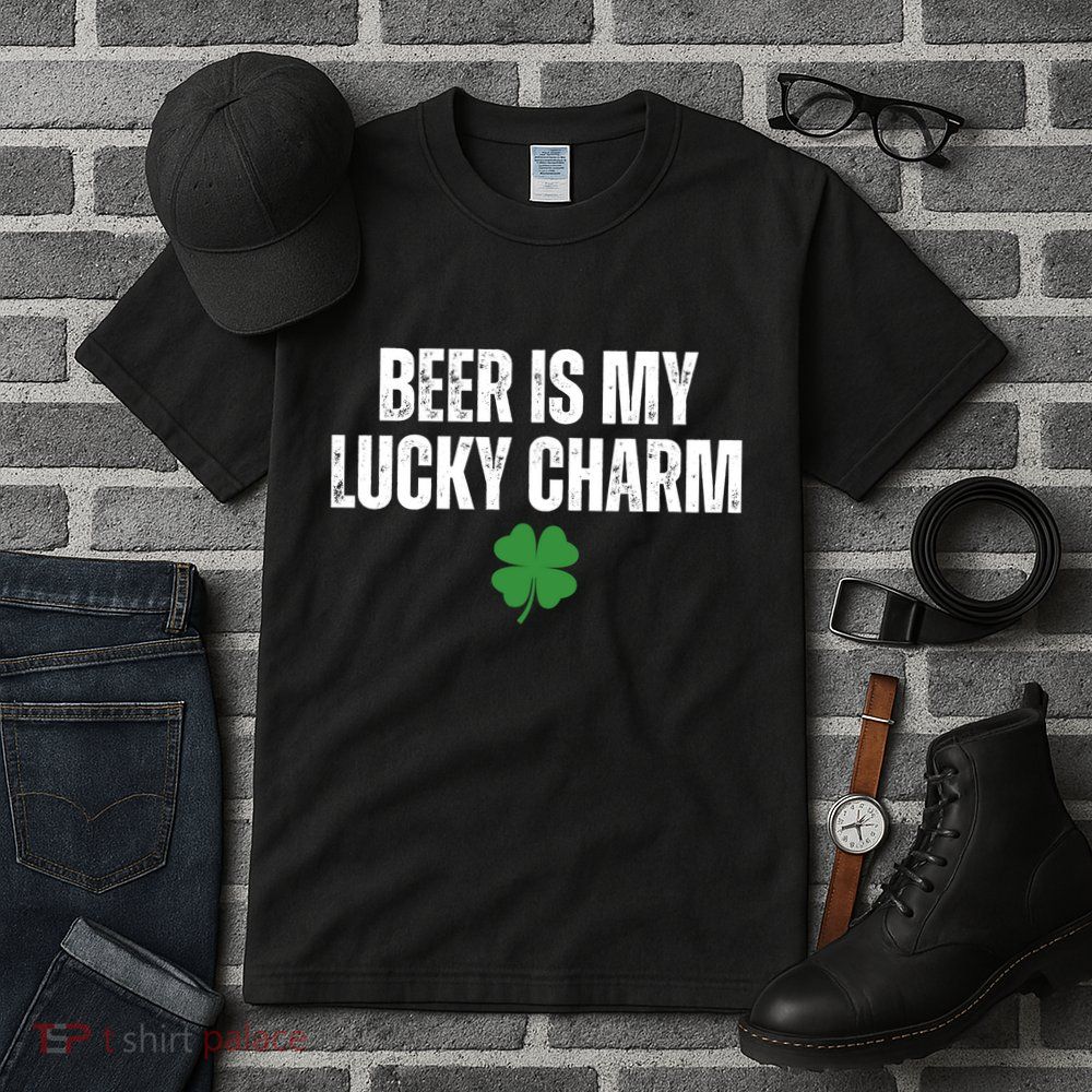 Beer Is My Lucky Charm Funny St Patricks Day Tall T-Shirt